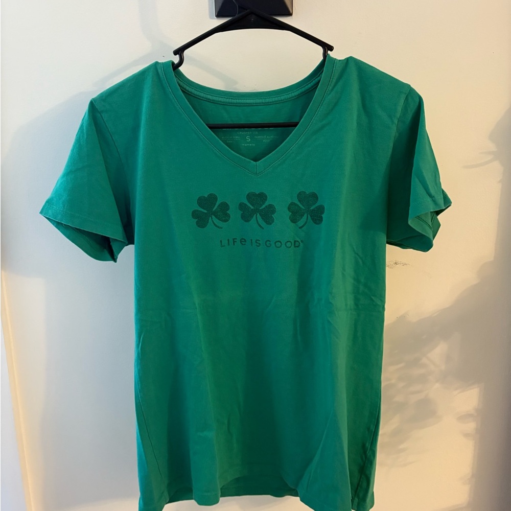 Life is Good Shamrock Tee